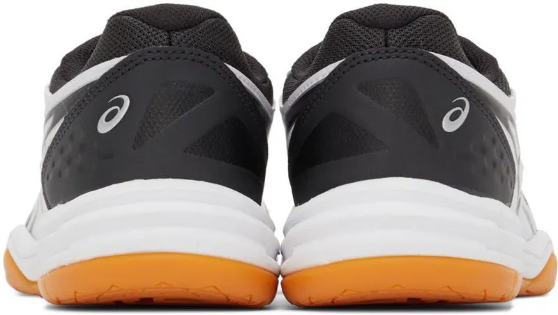 Asics White & Black Upcourt 4 Sneakers (1072A055.100)
