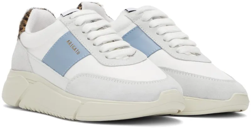 Axel Arigato White & Blue Genesis Vintage Sneakers (94614)