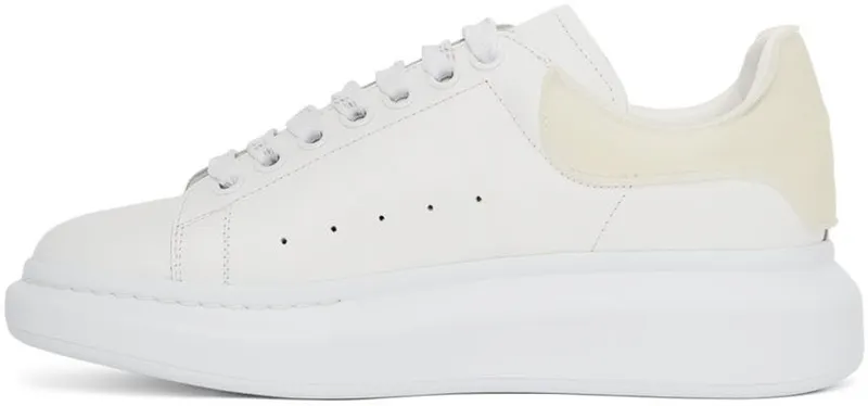 Alexander McQueen White & Off-White Oversized Sneakers (625156WHXMT9440)