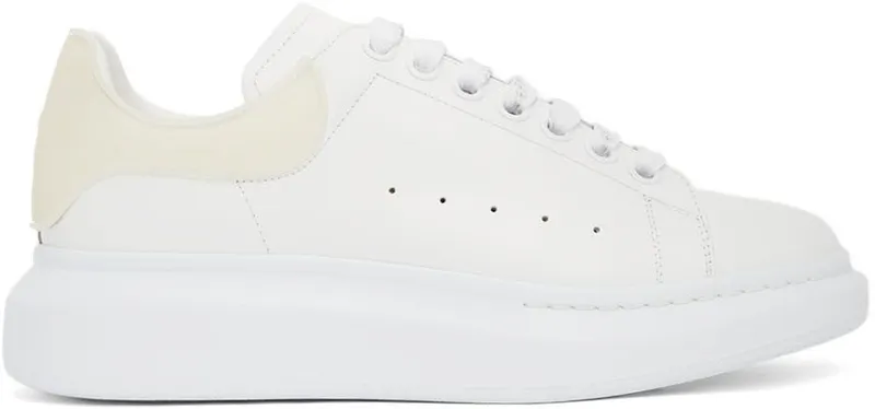 Alexander McQueen White & Off-White Oversized Sneakers (625156WHXMT9440)