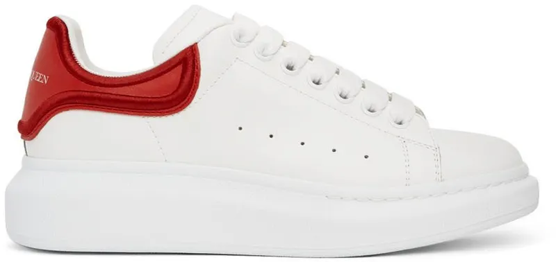 Alexander McQueen White & Red Oversized Sneakers (682396WIBN59676)