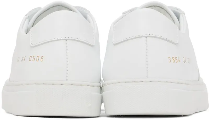 Common Projects White BBall Low Sneakers (3864)
