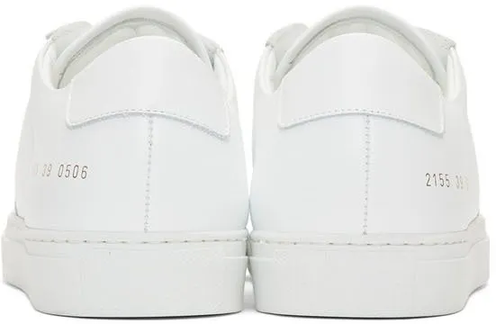 Common Projects White BBall Low Sneakers (ARTICLE 2155)
