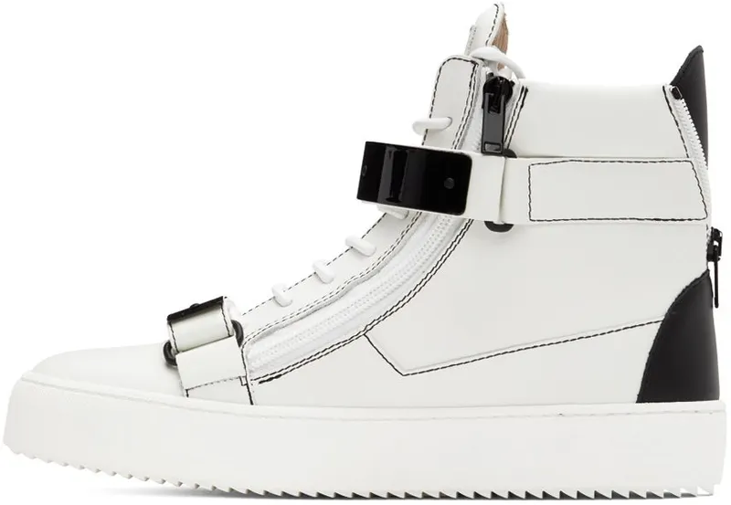 Giuseppe Zanotti White Coby High Sneakers (RM20004-92185)