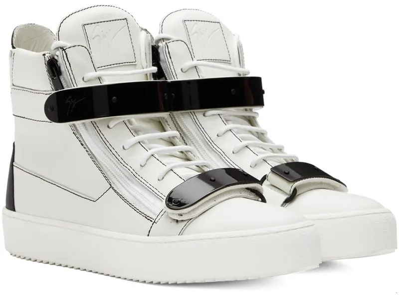 Giuseppe Zanotti White Coby High Sneakers (RM20004-92185)
