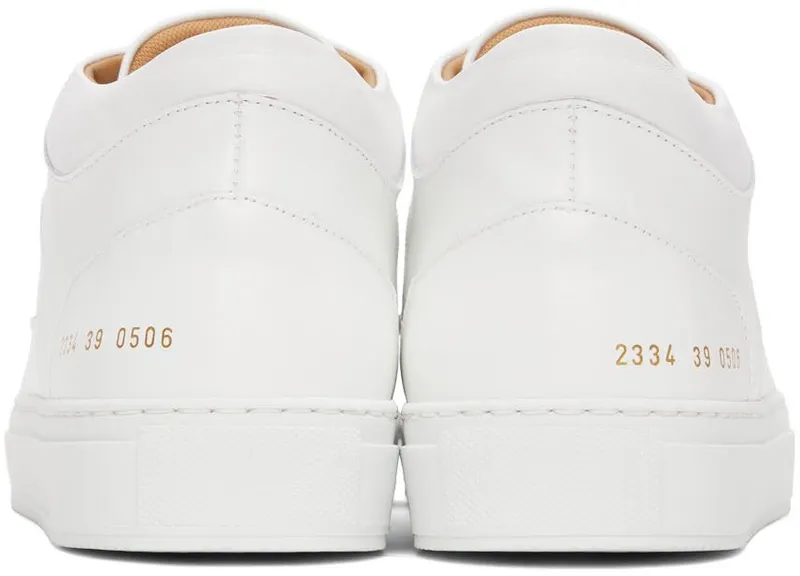 Common Projects White Decades Mid Sneakers (ARTICLE 2334)