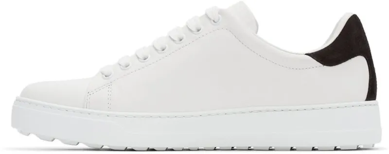 Salvatore Ferragamo White Gancini Sneakers (747213 20489004)