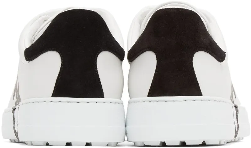Salvatore Ferragamo White Gancini Sneakers (747213 20489004)
