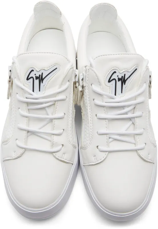 Giuseppe Zanotti White July Traze Sneakers (RU00067-87324)
