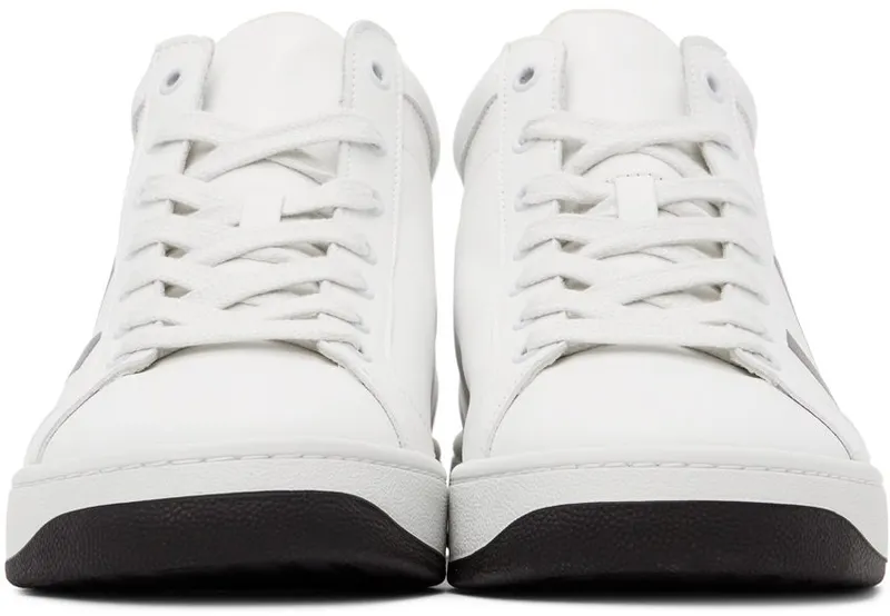 Kenzo White K-Logo Kourt High Sneakers (FB65SN370L50)