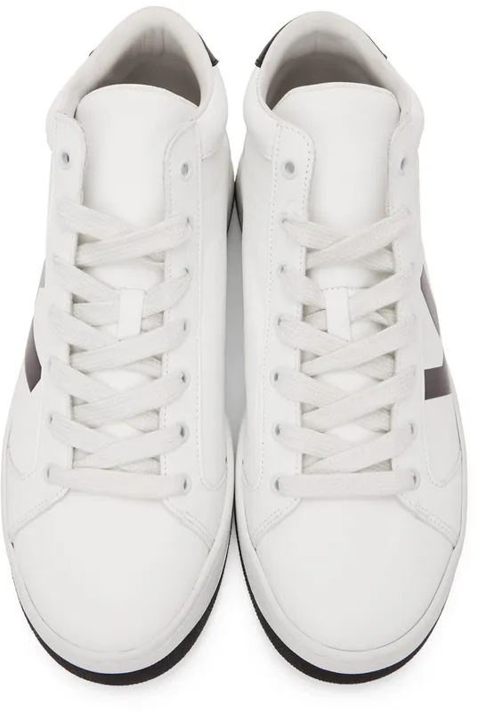 Kenzo White K-Logo Kourt High Sneakers (FB65SN370L50)