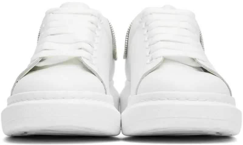 Alexander McQueen White Oversized Larry Zip Sneakers (688521WIB9P9071)