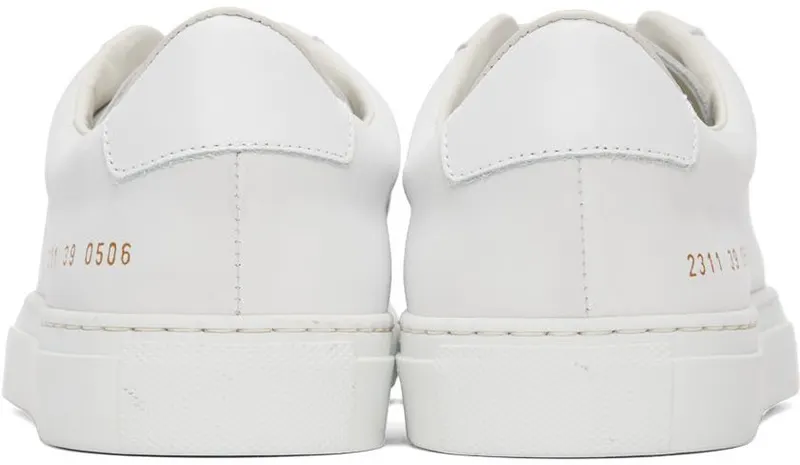 Common Projects White Retro Low Sneakers (ARTICLE 2311)