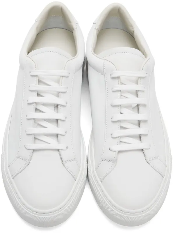 Common Projects White Retro Low Sneakers (ARTICLE 2311)