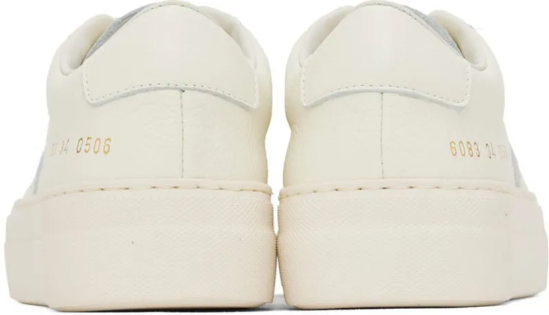 Common Projects White Summer Edition BBall Low Sneakers (6083)