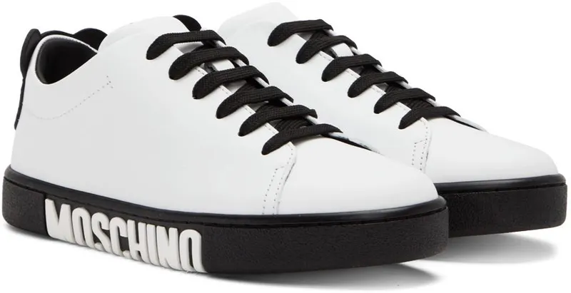 Moschino White Teddy Sneakers (MA15012G1E MF2)