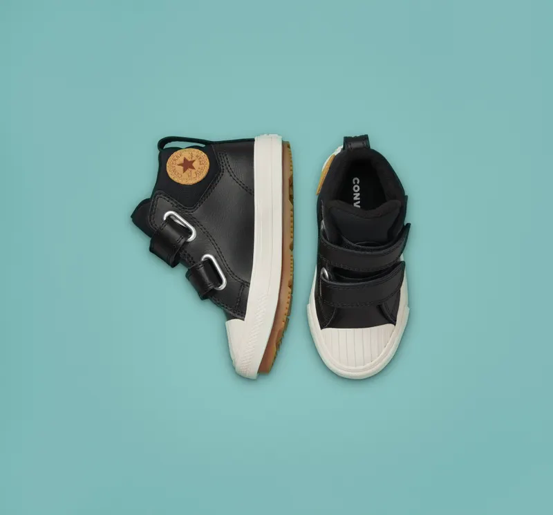 Converse Converse Color Leather Easy-On Chuck Taylor All Star Berkshire Boot Zwart/zwart/pale Putty