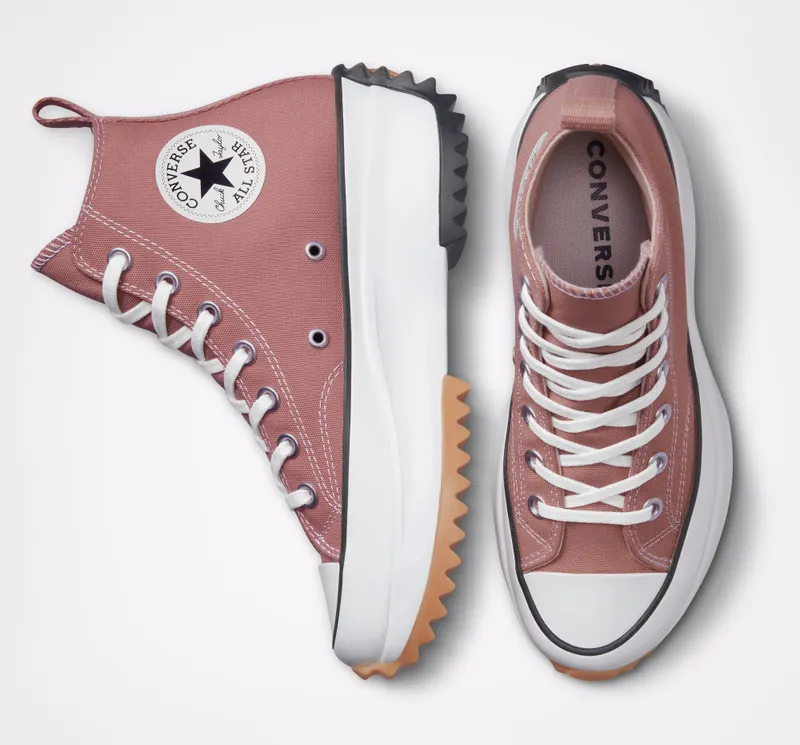 Converse Run Star Hike Platform Seizoenskleur Saddle/zwart/wit