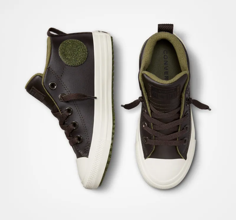 Converse Chuck Taylor All Star Street Boot Leather Velvet Brown/utility/egret