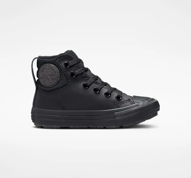 Converse Chuck Taylor All Star Berkshire Boot Leather Zwart/zwart/iron Grey