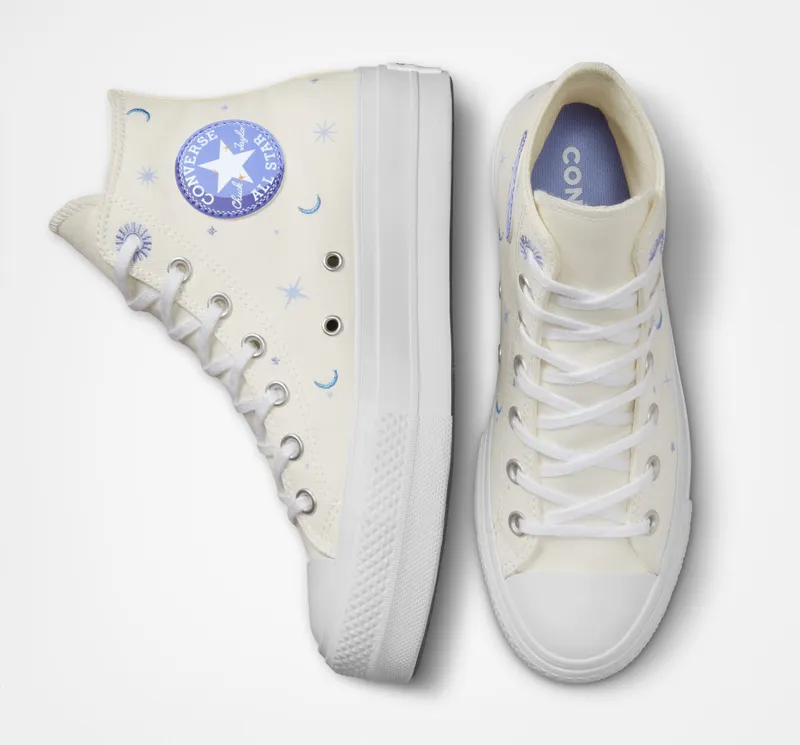 Converse Chuck Taylor All Star Lift Platform Celestial Egret/moonrise Purple