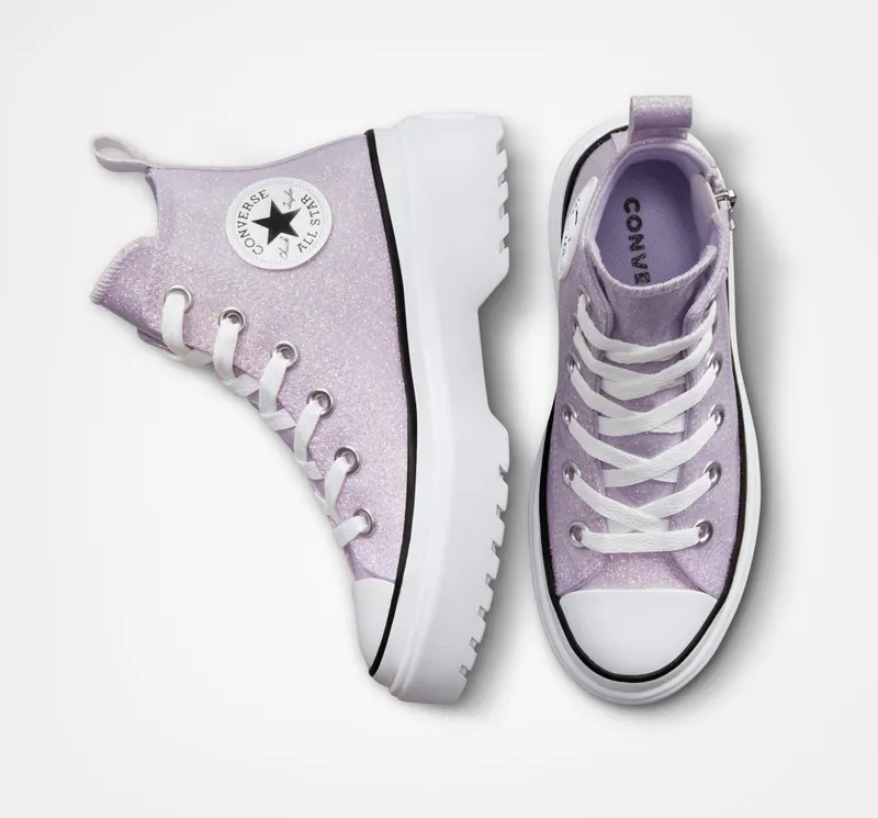 Converse Chuck Taylor All Star Lugged Lift Platform Glitter Vapor Violet/wit/zwart