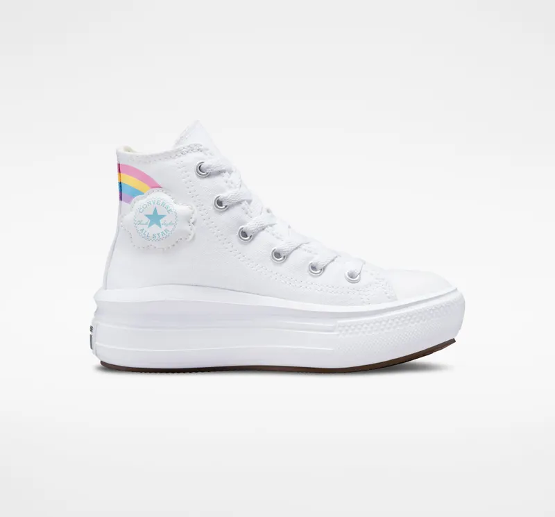 Converse Chuck Taylor All Star Move Platform Cloud Wit/jp Blue/roze