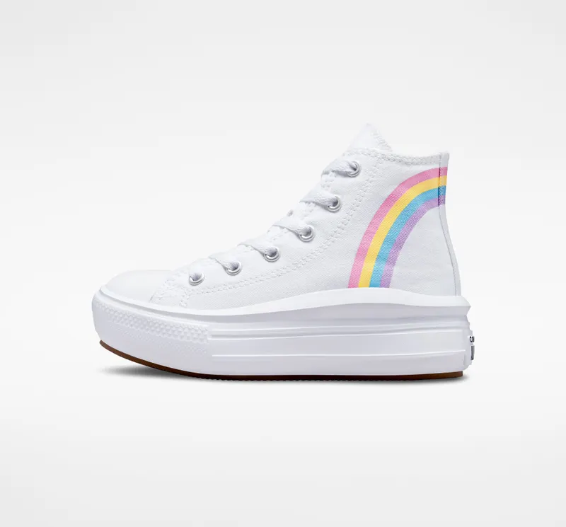 Converse Chuck Taylor All Star Move Platform Cloud Wit/jp Blue/roze