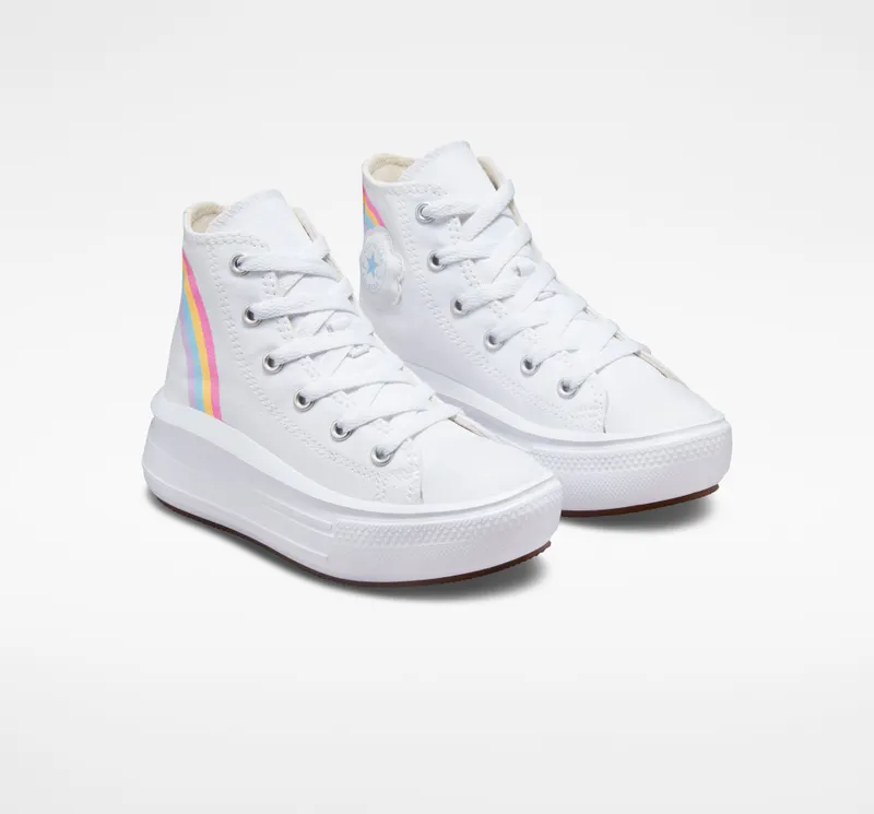 Converse Chuck Taylor All Star Move Platform Cloud Wit/jp Blue/roze