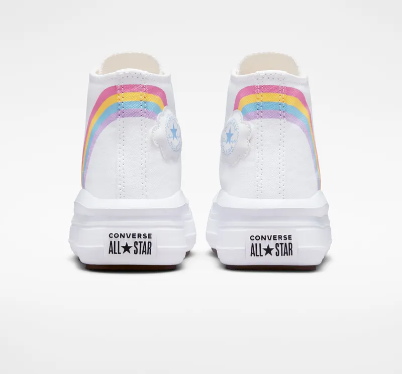 Converse Chuck Taylor All Star Move Platform Cloud Wit/jp Blue/roze