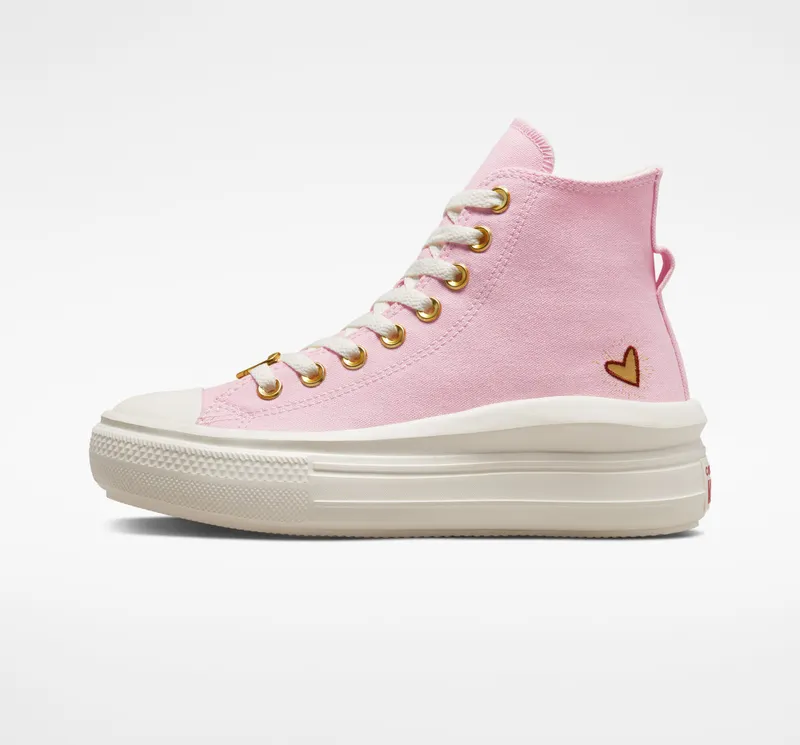 Converse Chuck Taylor All Star Move Platform Hearts Sunrise Pink/egret