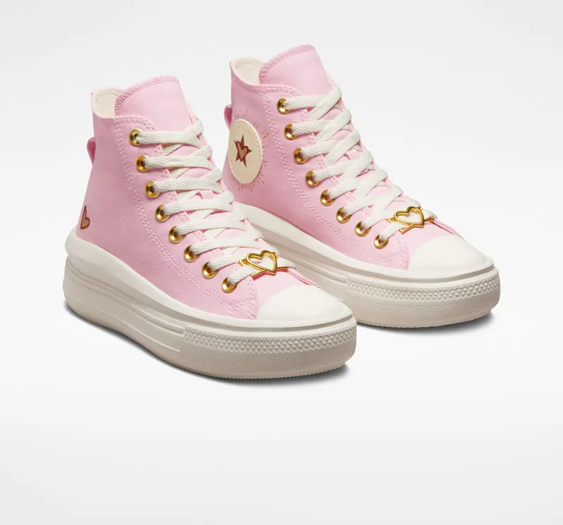 Converse Chuck Taylor All Star Move Platform Hearts Sunrise Pink/egret