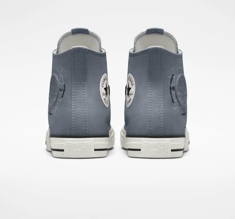 Converse Chuck Taylor All Star Grid Logo Lunar Grey/vintage White/zwart