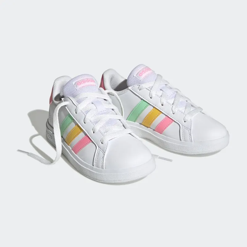 adidas Grand Court Lifestyle Tennis Lace-Up Cloud White / Pulse Mint / Beam Pink (HP8910)