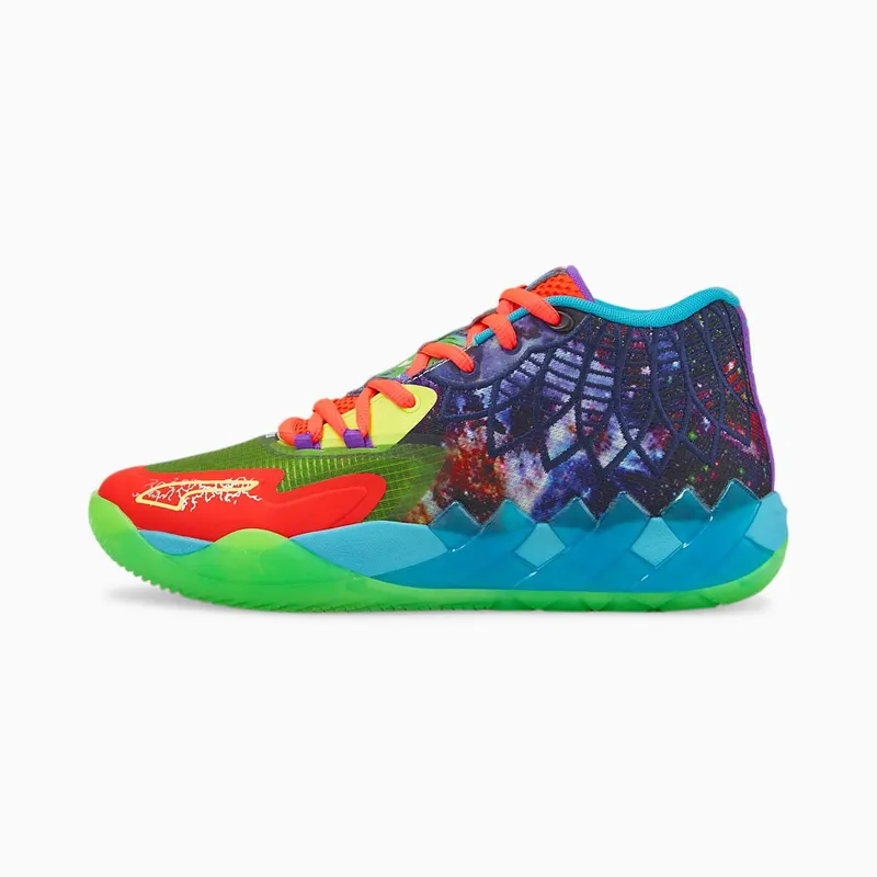 Puma LaMelo Ball MB.01 Be You Green Gecko / Red Blast (376813-01)