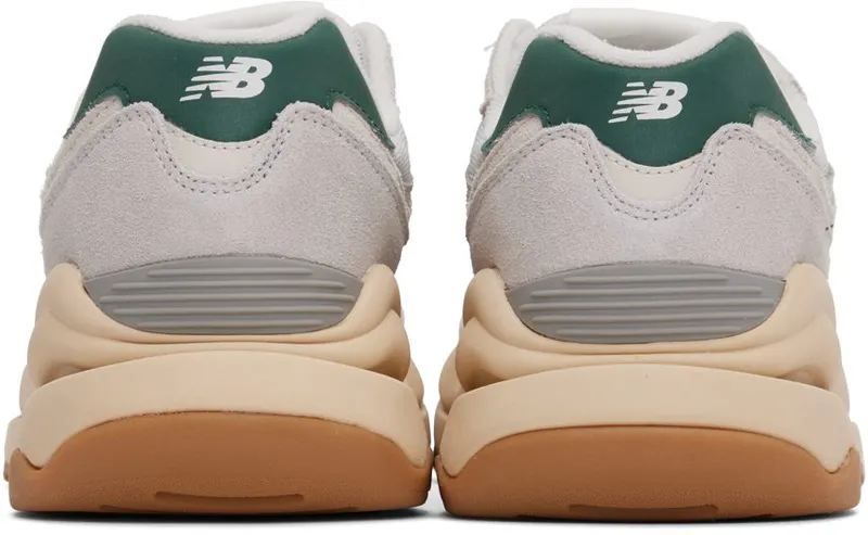 New Balance Beige & Green 57/40 Sneakers (M5740RSG)