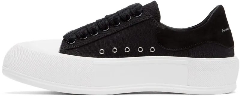 Alexander McQueen White & Pink Plimsoll Sneakers (654593W4MV7)
