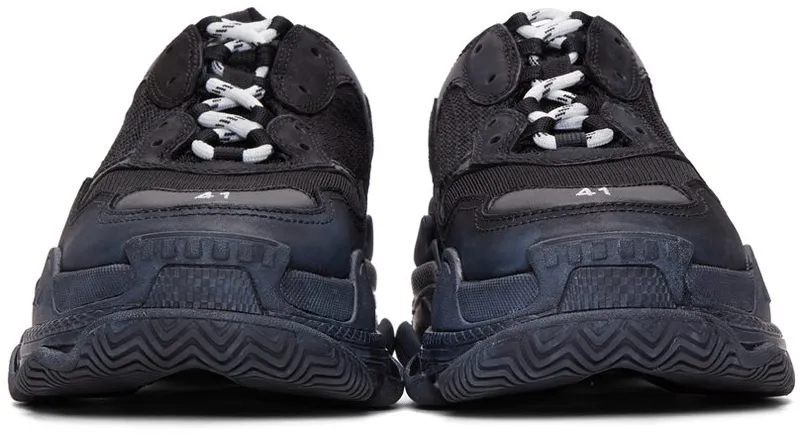 Balenciaga Black Triple S Sneakers (534162 W09O1)
