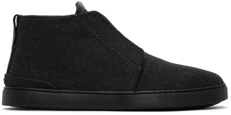ZEGNA Gray Triple Stitch™ Sneakers (LHUTE-S5075Z)
