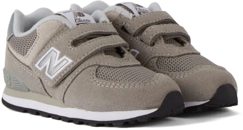 New Balance Kids Grey 574 Sneakers (IV574GG)