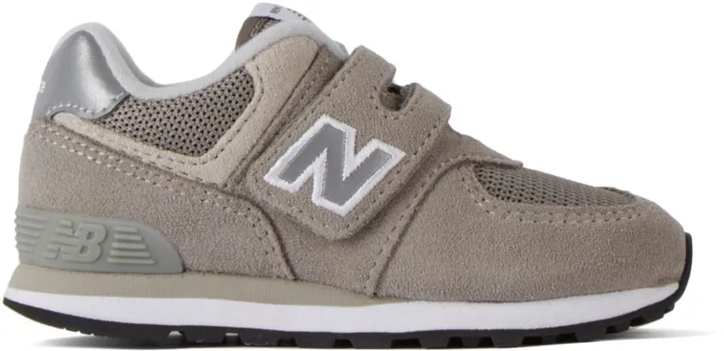 New Balance Kids Grey 574 Sneakers (IV574GG)