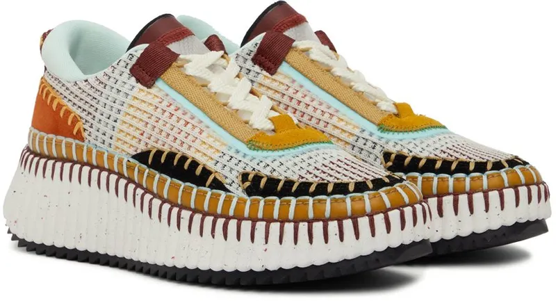 Chloé White Nama Sneakers (CHC22S579Y0)