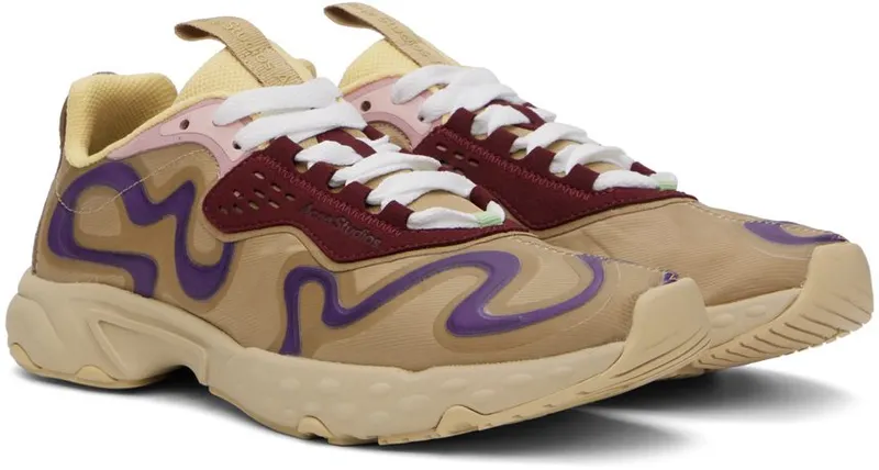 Acne Studios Multicolour Ribbon Low-Top Sneakers (BD0228-)