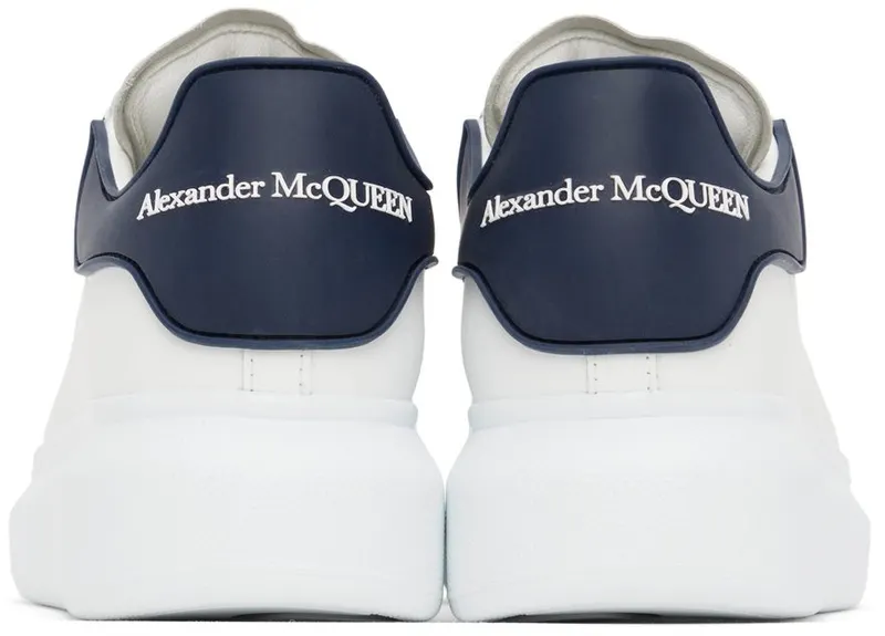 Alexander McQueen White & Purple Oversized Sneakers (621056WHXMT)