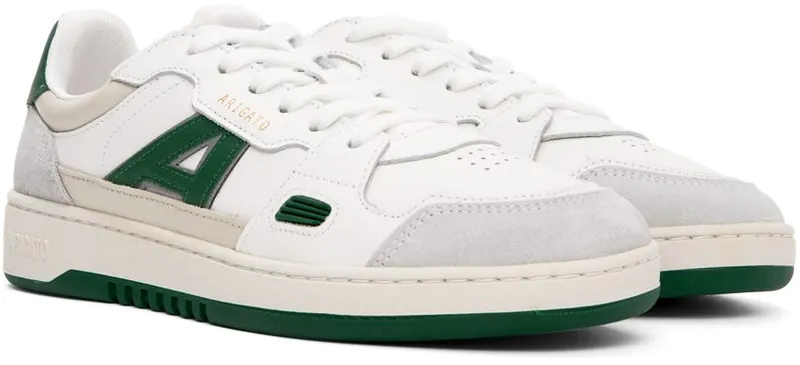 Axel Arigato White & Green A-Dice Lo Sneakers (F0004040)