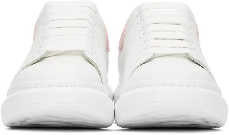 Alexander McQueen White & Pink Oversized Sneakers (553680WHGP59657)