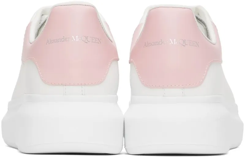 Alexander McQueen White & Pink Oversized Sneakers (553680WHGP59657)