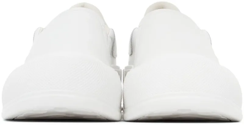 Alexander McQueen Black & White Plimsoll Slip-On Sneakers (654592WHZT8)