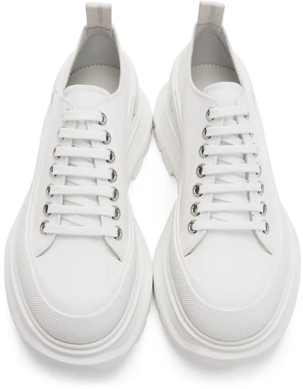 Alexander McQueen Black Tread Slick Sneakers (611705W4MV2)