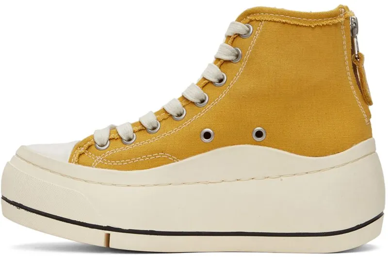 R13 Yellow Kurt High-Top Sneakers (R13S5029-S025A)
